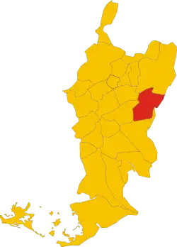 Locatie van Savogna d'Isonzo in Gorizia (GO)