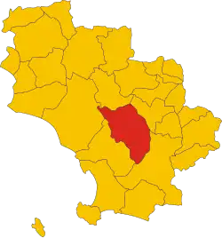 Locatie van Scansano in Grosseto (GR)