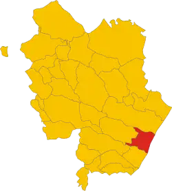 Locatie van Scanzano Jonico in Matera (MT)