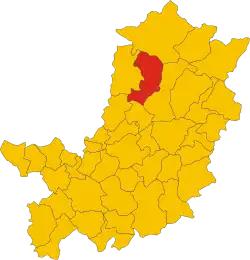 Locatie van Scarperia e San Piero in Florence (FI)