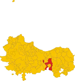 Locatie van Sclafani Bagni in Palermo (PA)