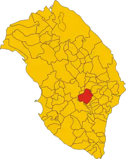 Locatie van Scorrano in Lecce (LE)