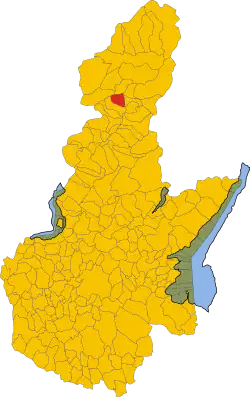 Locatie van Sellero in Brescia (BS)