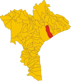 Locatie van Simeri Crichi in Catanzaro (CZ)