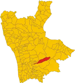 Locatie van Spezzano della Sila in Cosenza (CS)