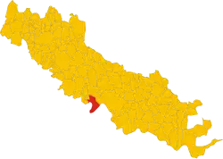 Locatie van Spinadesco in Cremona (CR)