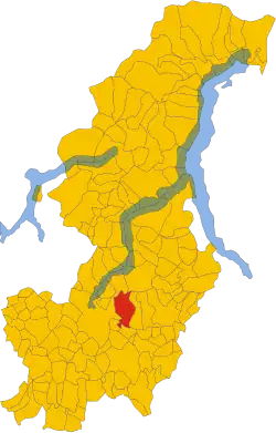 Locatie van Tavernerio in Como (CO)