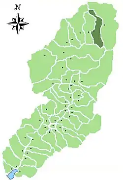 Locatie van Temù in Brescia (BS)