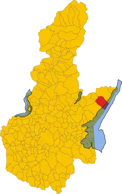 Locatie van Tignale in Brescia (BS)