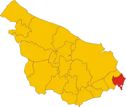 Locatie van Torchiarolo in Brindisi (BR)