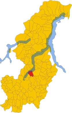 Locatie van Torno in Como (CO)