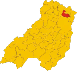 Locatie van Torrile in Parma (PR)