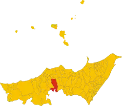 Locatie van Tortorici in Messina (ME)