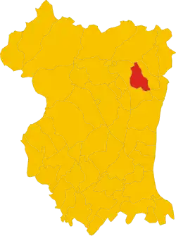 Locatie van Travesio in Pordenone (PN)