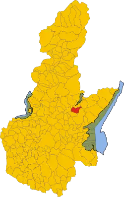 Locatie van Treviso Bresciano in Brescia (BS)