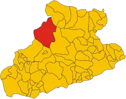 Locatie van Triora in Imperia (IM)