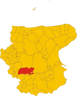 Locatie van Troia in Foggia (FG)