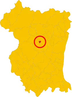 Locatie van Vajont in Pordenone (PN)