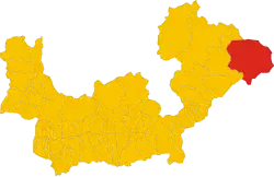 Locatie van Valfurva in Sondrio (SO)