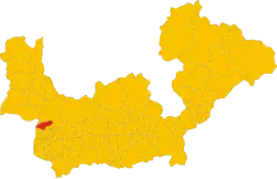 Locatie van Verceia in Sondrio (SO)