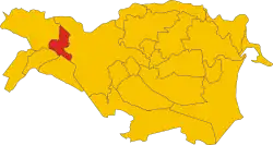 Locatie van Vigarano Mainarda in Ferrara (FE)