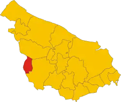 Locatie van Villa Castelli in Brindisi (BR)