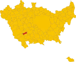 Locatie van Zelo Surrigone in Milaan (MI)