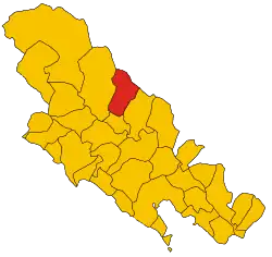 Locatie van Zignago in La Spezia (SP)