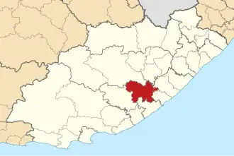 Ligging Amahlathi Local Municipality