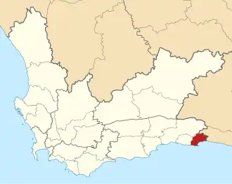 Ligging Bitou Local Municipality