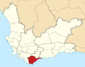 Ligging Cape Agulhas Local Municipality