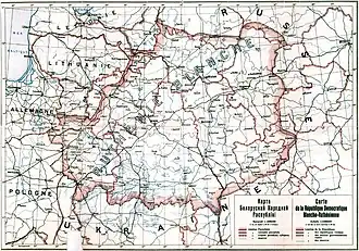het door de republiek geclaimde territorium