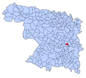 Kaart van Gallegos del Pan