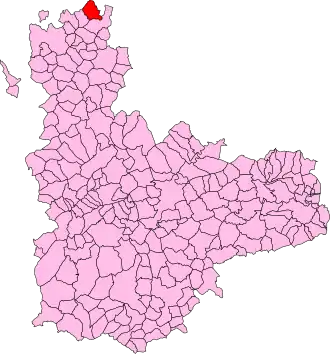 Kaart van Melgar de Arriba