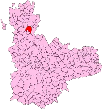 Kaart van Moral de la Reina