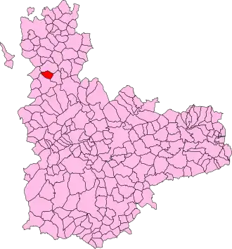 Kaart van Villamuriel de Campos