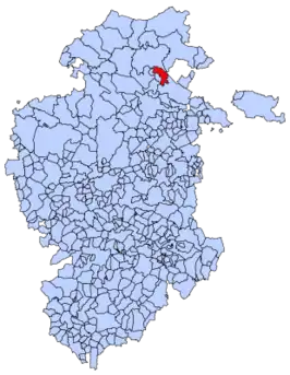 Kaart van Merindad de Cuesta-Urria