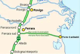 Raccordo autostradale Ferrara-Porto Garibaldi / Superstrada Ferrara-mare