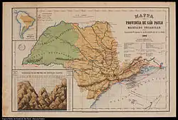 Historische kaart van São Paulo