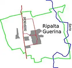 Locatie van Ripalta Guerina in Cremona (CR)