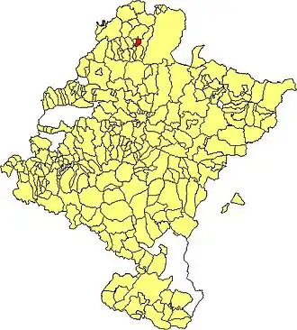 Kaart van Doneztebe/Santesteban