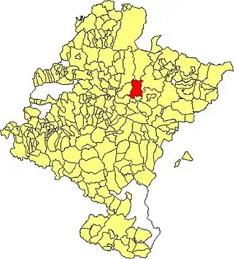 Kaart van Lizoáin-Arriasgoiti