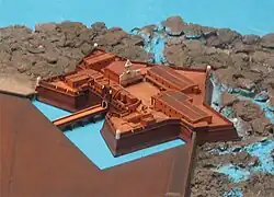 Maquette van het kasteel