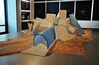 Maquette van het gebouw