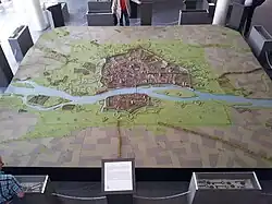 Maquette van Maastricht in 1748