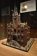Een maquette van het oude stadhuis in de Sint-Catharinakerk
