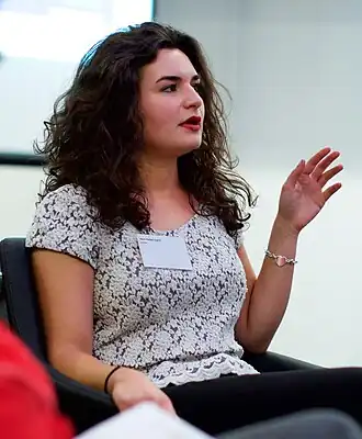 Maral Noshad Sharifi bij de NVJ Nacht van de Journalistiek 2015