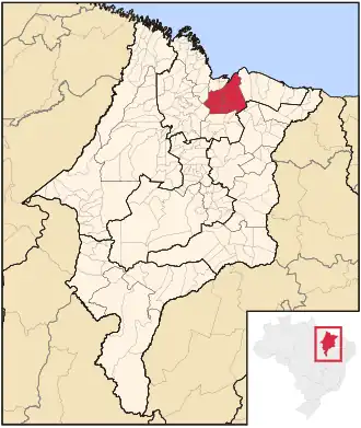 Ligging van de Braziliaanse microregio Rosário in Maranhão