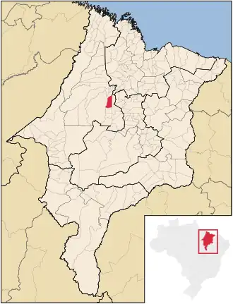 Kaart van Altamira do Maranhão