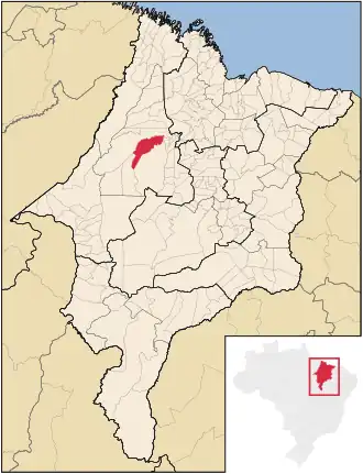 Kaart van Alto Alegre do Pindaré